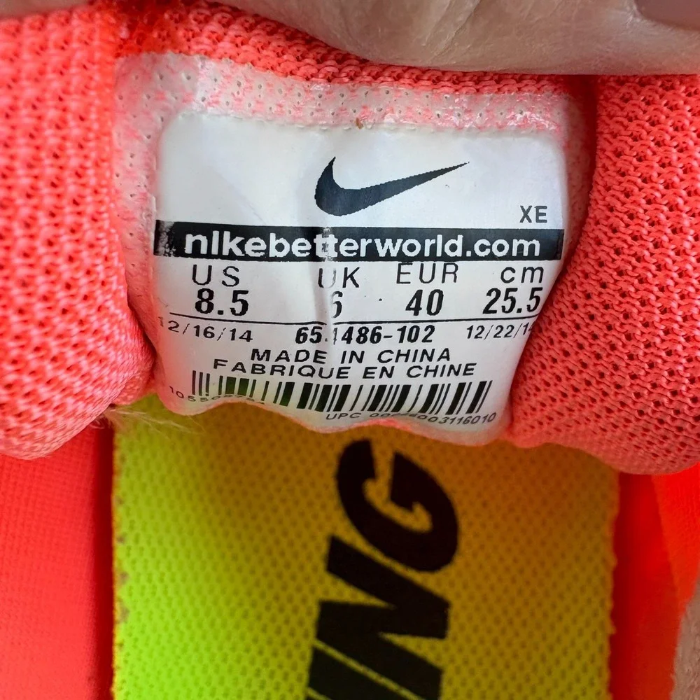 Nike Air Zoom Pegasus 31 Womens Bright Mango Orange Pink Running Shoes Size 8.5‎